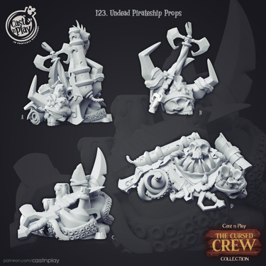 Undead Pirateship Props